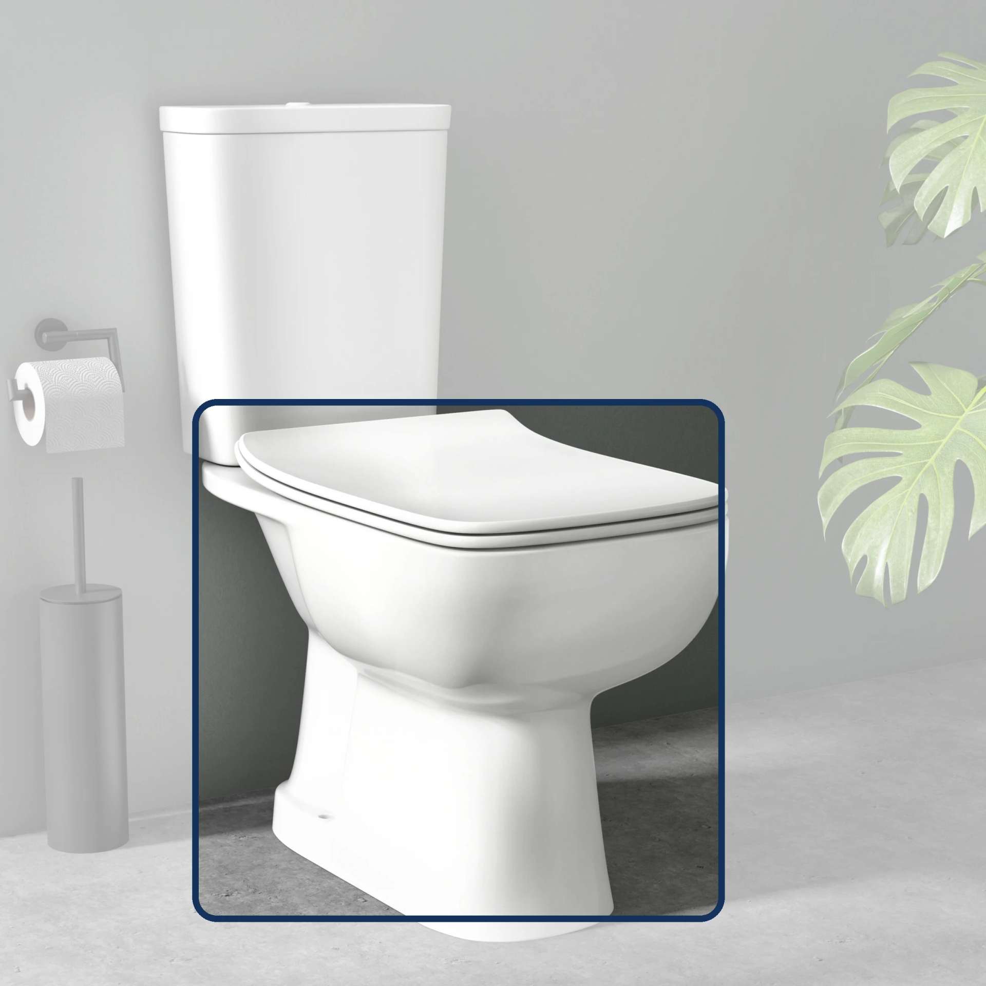 Cuvette Olympia Blanc – Sortie Arrière